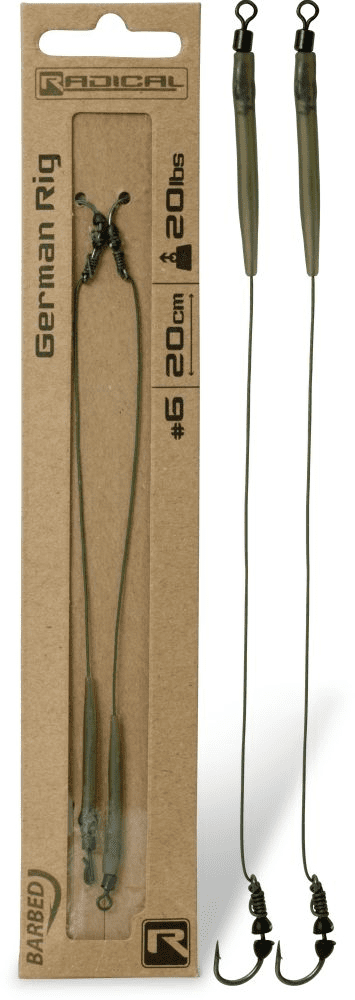 Radical German Rig Hakengröße 2 20 Lbs 20 Cm 2 Stück