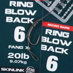 Nash Ring Blow Back Rig Size 06 Barbed 9,07 Kg