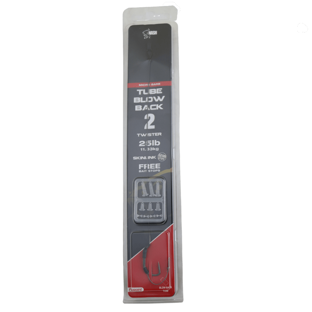 Nash Tube Blow Back Rig Hakengröße 2 Micro Barb