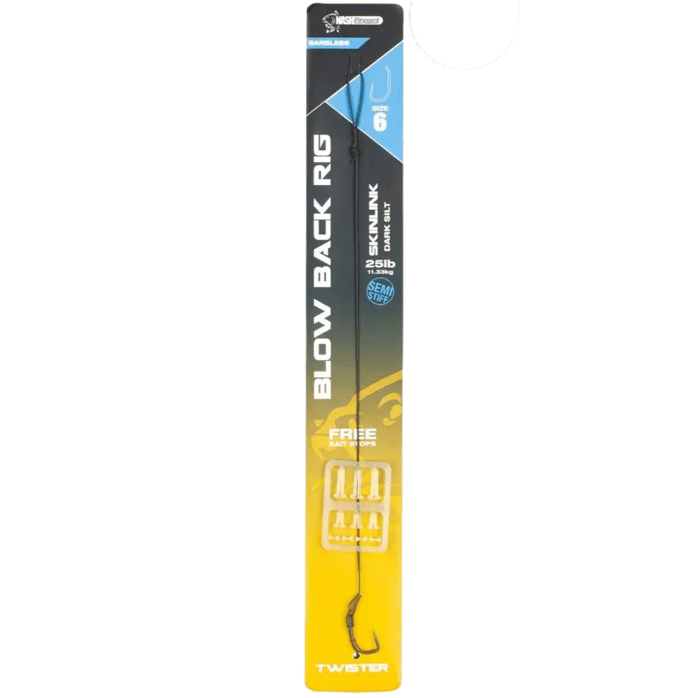 Nash Tube Blow Back Rig Hakengröße 6 Barbless 20 Lbs